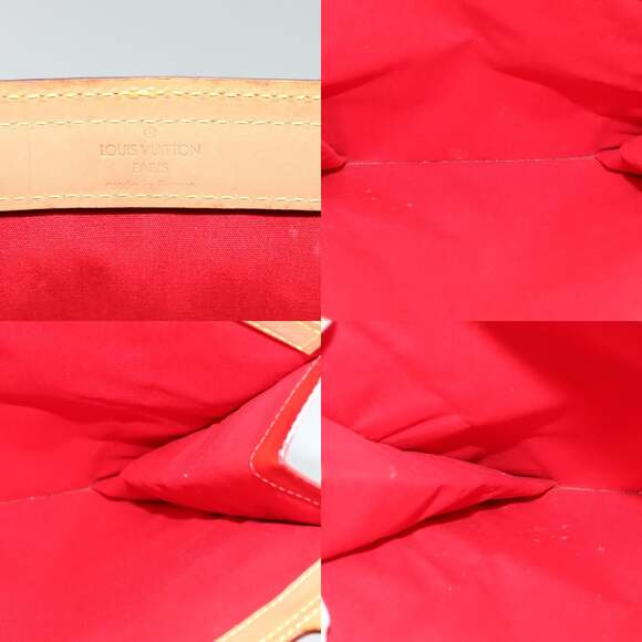 LOUIS VUITTON Monogram Vernis Stanton Tote Bag Red M91078 - Picture 11 of 12